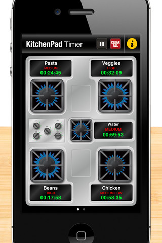 Kitchen pad timer app