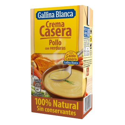 Crema Casera de Pollo con Verduras 100% Natural Gallina Blanca