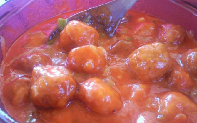 albóndigas caseras con tomate casero