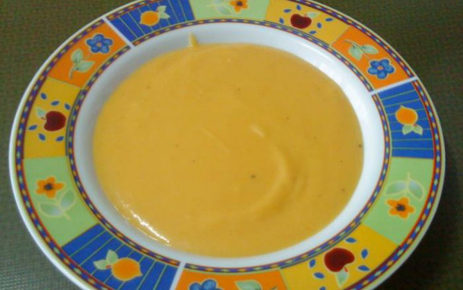 crema de calabacín y zanahoria