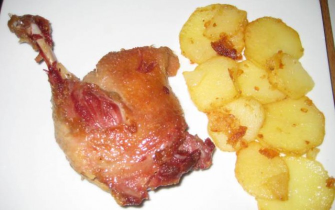 receta_confit de pato con patatas_gallina blanca
