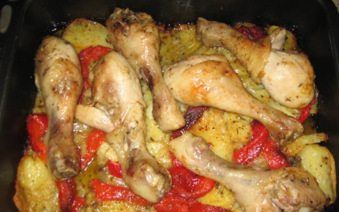muslos de pollo al horno con curry