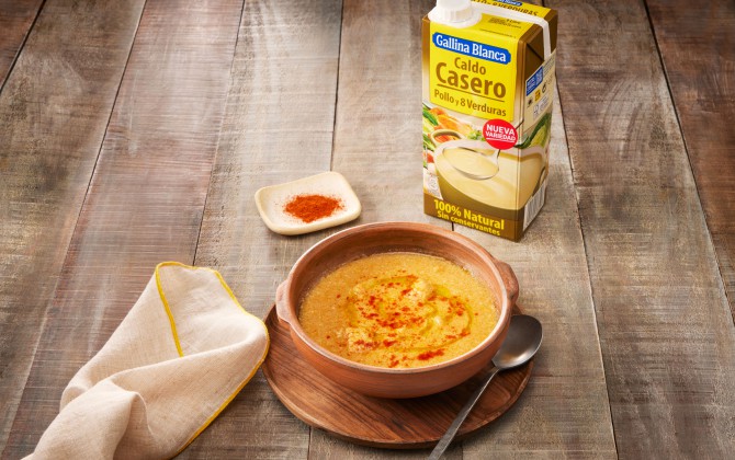 Sopa de ajo con Thermomix