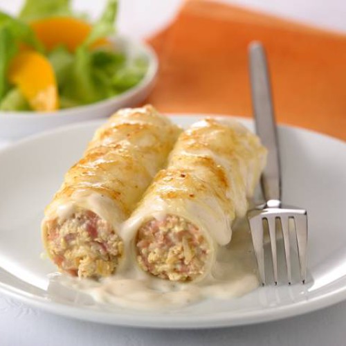 Receta de canelones con bechamel