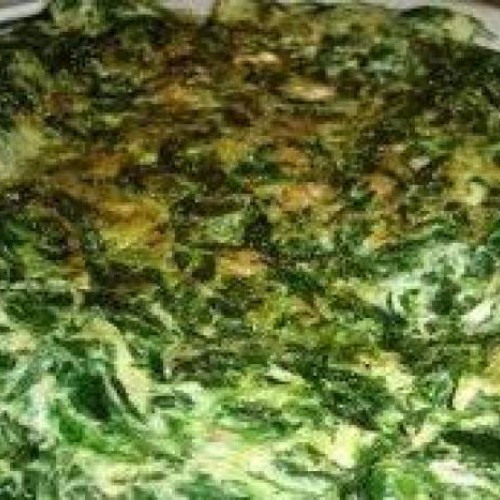 tortilla de acelgas al ajillo