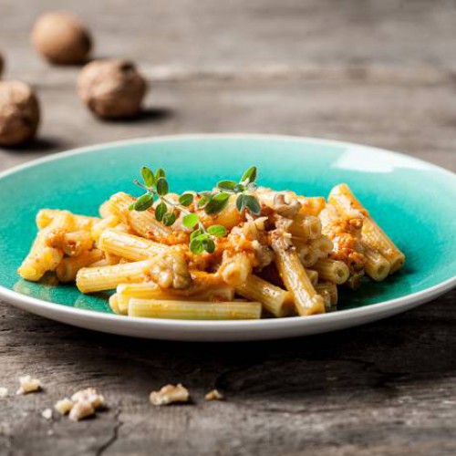 Macarrones con nueces