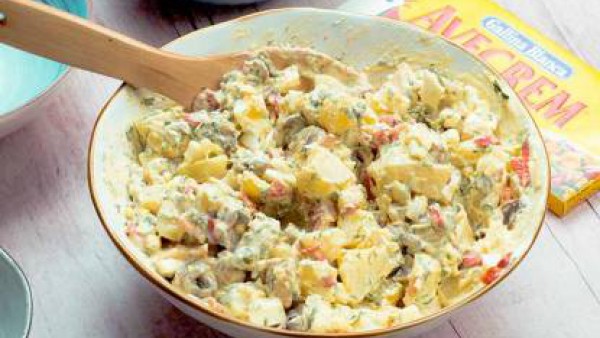 Tercer paso receta ensalada de patata 
