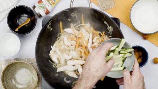 Segundo paso wok de pollo con verduras