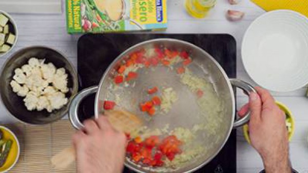 Tercer paso arroz integral con verduras