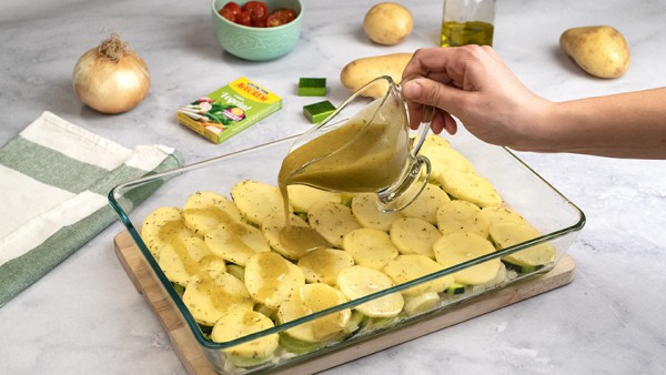 Verduras al horno con patatas Paso 3