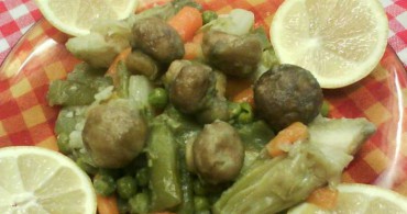 menestra de verduras con champiñones