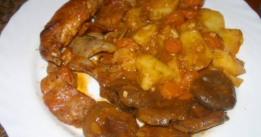 estofado de conejo con niscalos