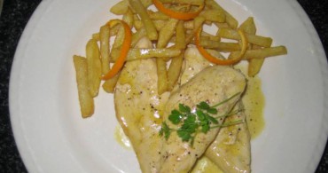 solomillos de pollo a la naranja para chao