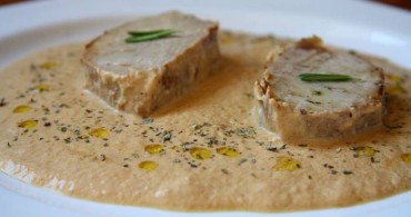 Solomillo de cerdo con nata