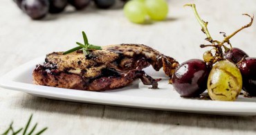 Pato a las uvas y mostaza