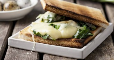 Sandwich de acelgas y queso