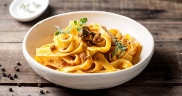 Tallarines con setas