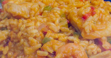 Paella de merluza