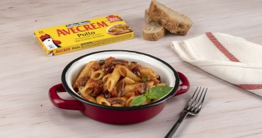 Bodegón macarrones putanesca con producto