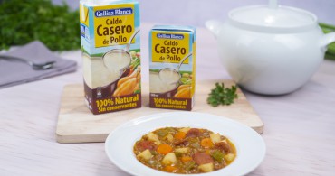 Lentejas con chorizo y patata con producto