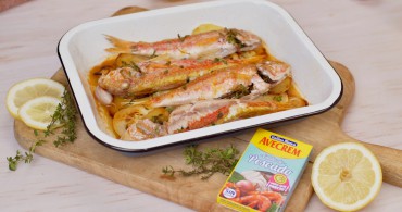 Salmonetes al horno con producto
