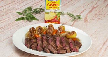 Emplatado con producto entrecot al horno