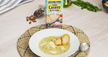 Emplatado con producto sopa de pescado de roca