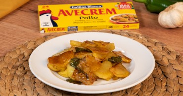 Emplatado con producto patatas a lo pobre