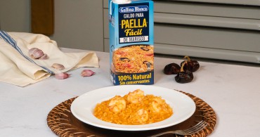 Emplatado con producto arroz al caldero