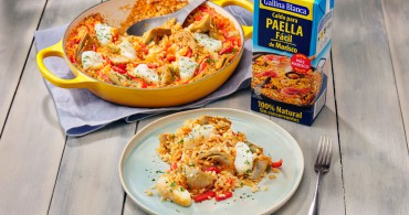 Arroz con bacalao y alcachofa