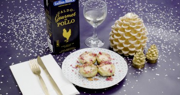 Alcachofas con foie y piñones