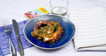 Pulpo encebollado