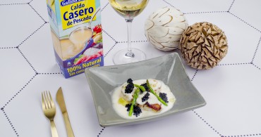 Vieiras con salsa de cava