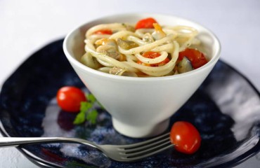 Pasta con berberechos