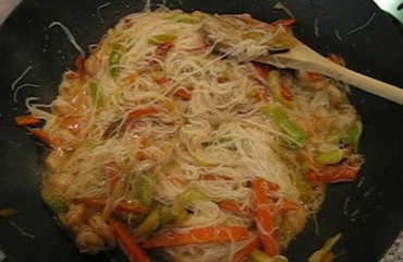fideos chinos con verduras