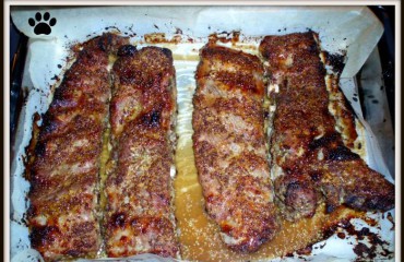 costillas a la mostaza y miel