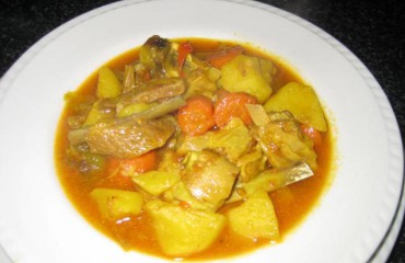 Estofado de costillas de cordero con patatas