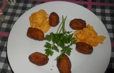 croqueta casera de patata y jamón