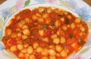 garbanzos con pisto