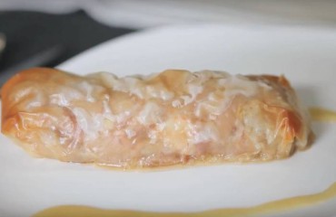 Pies de cerdo rellenos de gambas